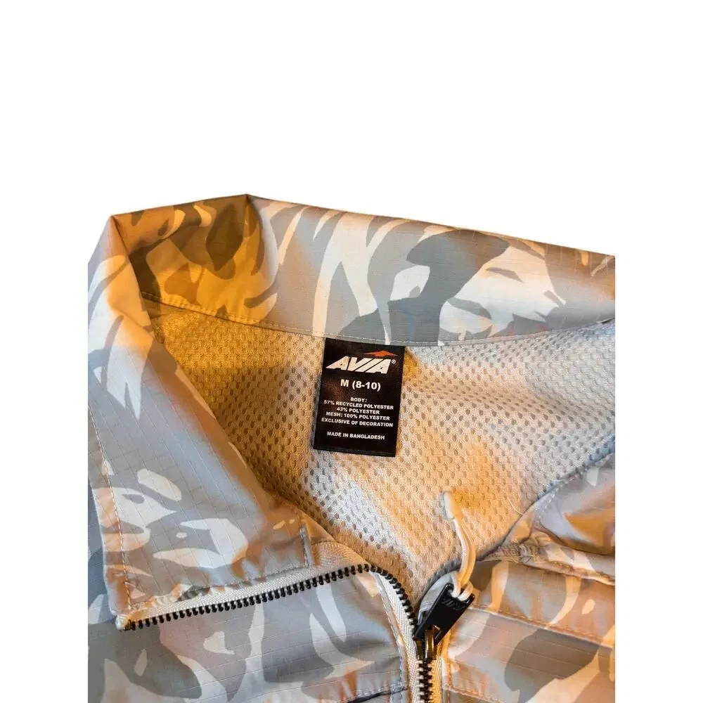 Avia Women’s Camouflage Zip-Up Vest Size M 8-10 Outdoor Sleeveless Pockets